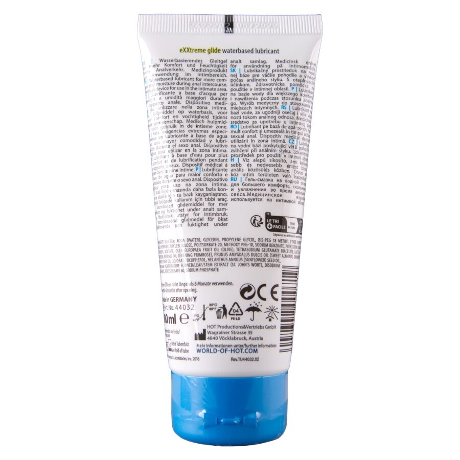 HOT - EXXTREME GLIDE LUBRIFICANTE A BASE D'ACQUA + OLIO COMFORT A+ 100 ML – A base d'acqua – foto 2