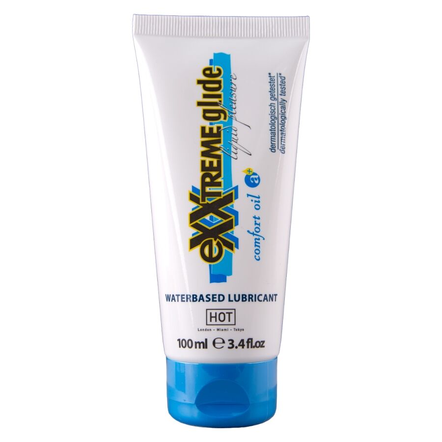 HOT - EXXTREME GLIDE LUBRIFICANTE A BASE D'ACQUA + OLIO COMFORT A+ 100 ML – A base d'acqua