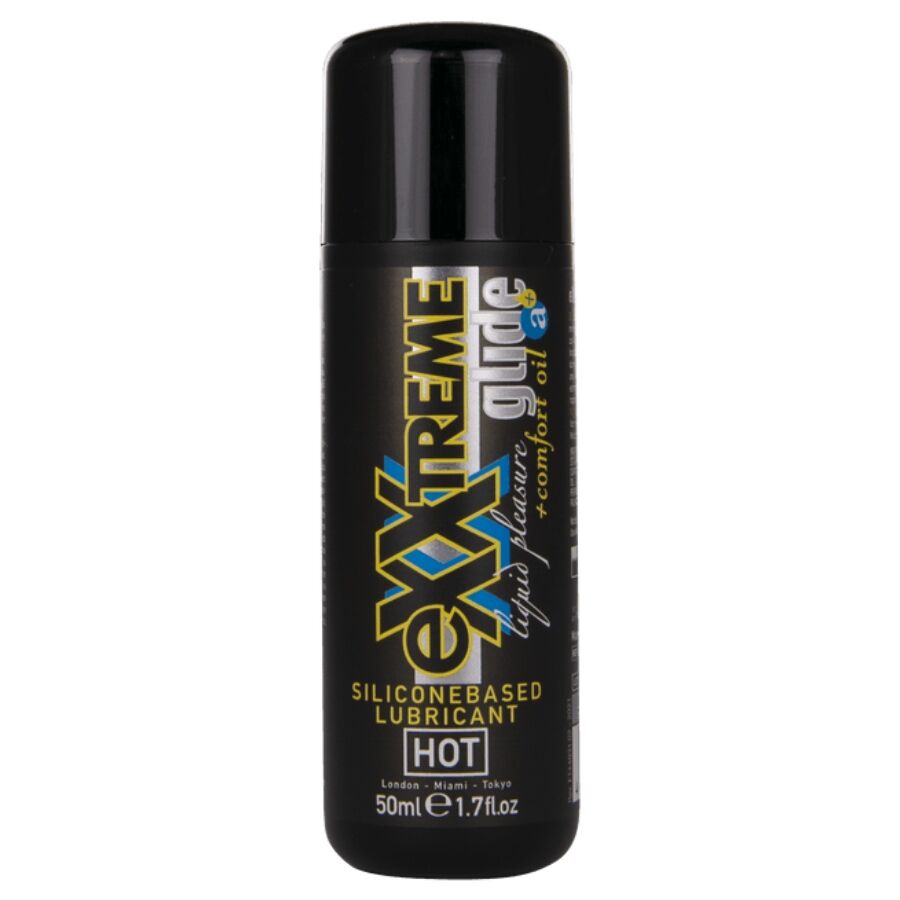 HOT - EXXTREME GLIDE LUBRIFICANTE A BASE DI SILICONE + OLIO COMFORT A+ 50 ML – Base in silicone