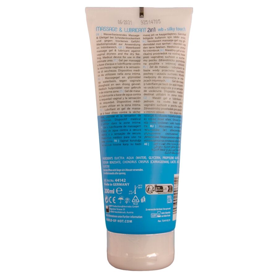 HOT - MASSAGE & GLIDE GEL 2IN1 TOCCO SETOSO 200 ML – A base d'acqua – foto 2