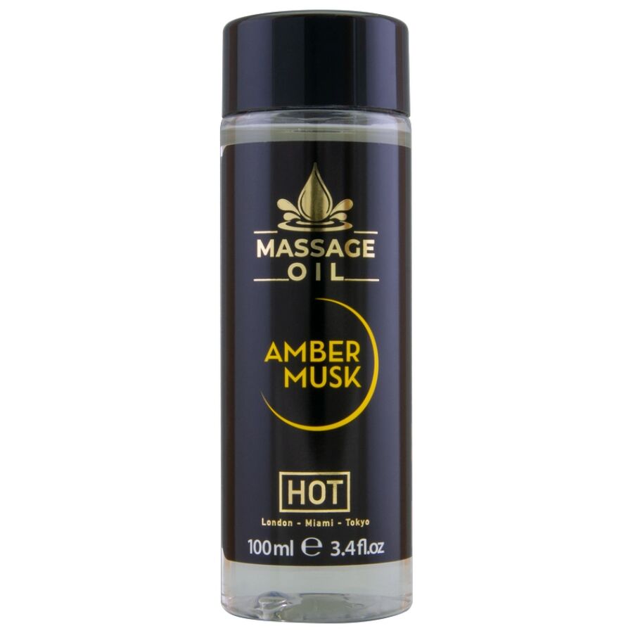 HOT - OLIO DA MASSAGGIO AMBRA E MUSCHIO 100 ML – Oli Aromatizzati