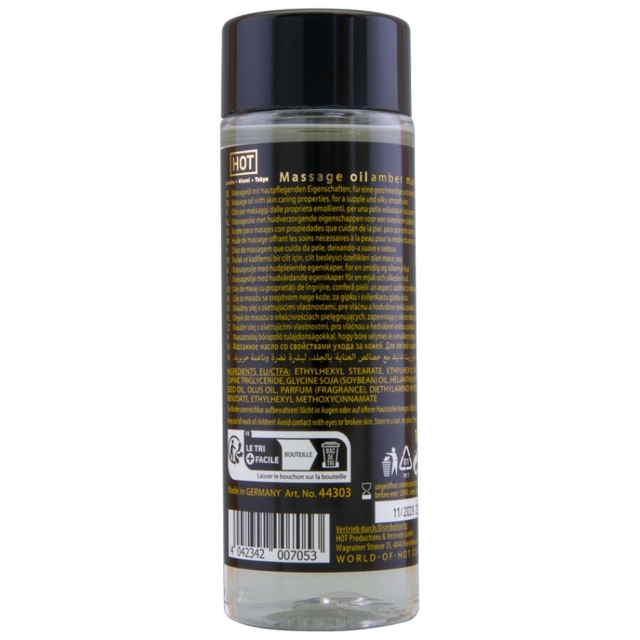 HOT - OLIO DA MASSAGGIO AMBRA E MUSCHIO 100 ML – Oli Aromatizzati – foto 2