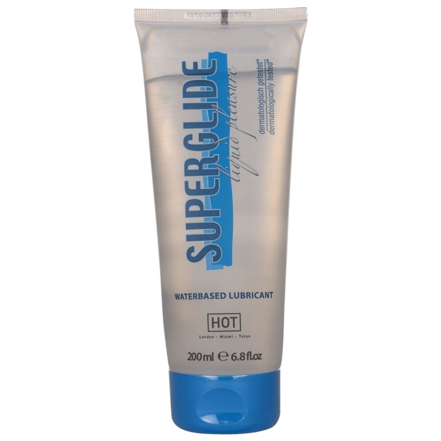 HOT - SUPERGLIDE LIQUID PLEASURE LUBRIFICANTE A BASE D'ACQUA 200 ML – A base d'acqua