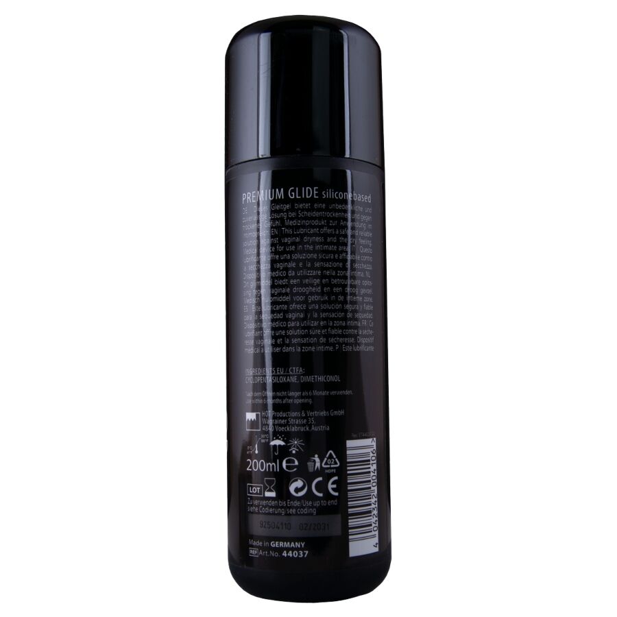 HOT - LUBRIFICANTE A BASE DI SILICONE PREMIUM SILICONE GLIDE 200 ML – Base in silicone – foto 2