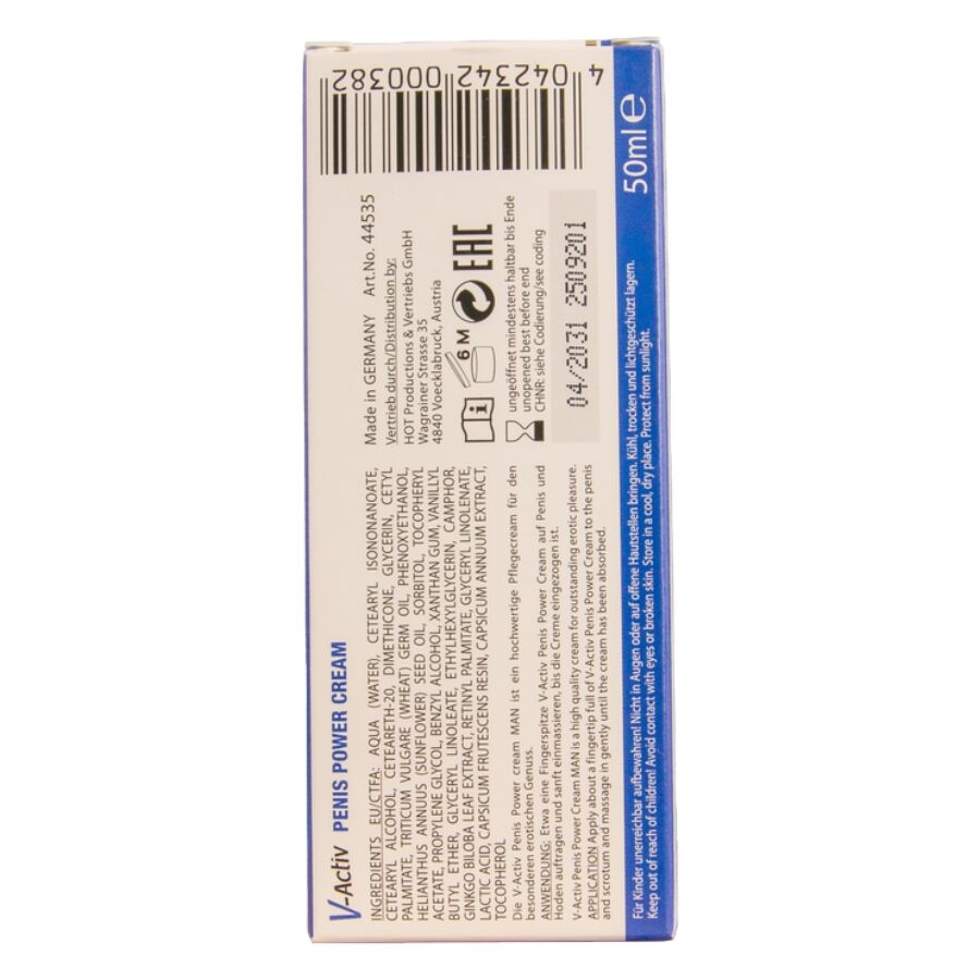 HOT - V-ACTIV PENIS POWER CREAM PER UOMO 50 ML – Aumento dell'erezione – foto 6