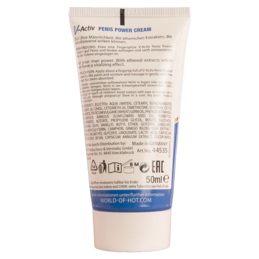 HOT - V-ACTIV PENIS POWER CREAM PER UOMO 50 ML – Aumento dell'erezione – foto 3