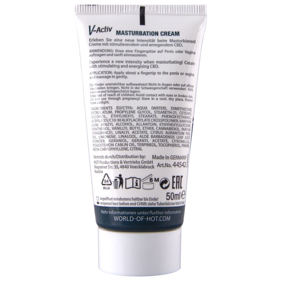 HOT - CREMA PER LA MASTURBAZIONE CON CBD - UNISEX 100ML – Serie a base di CBD – foto 3