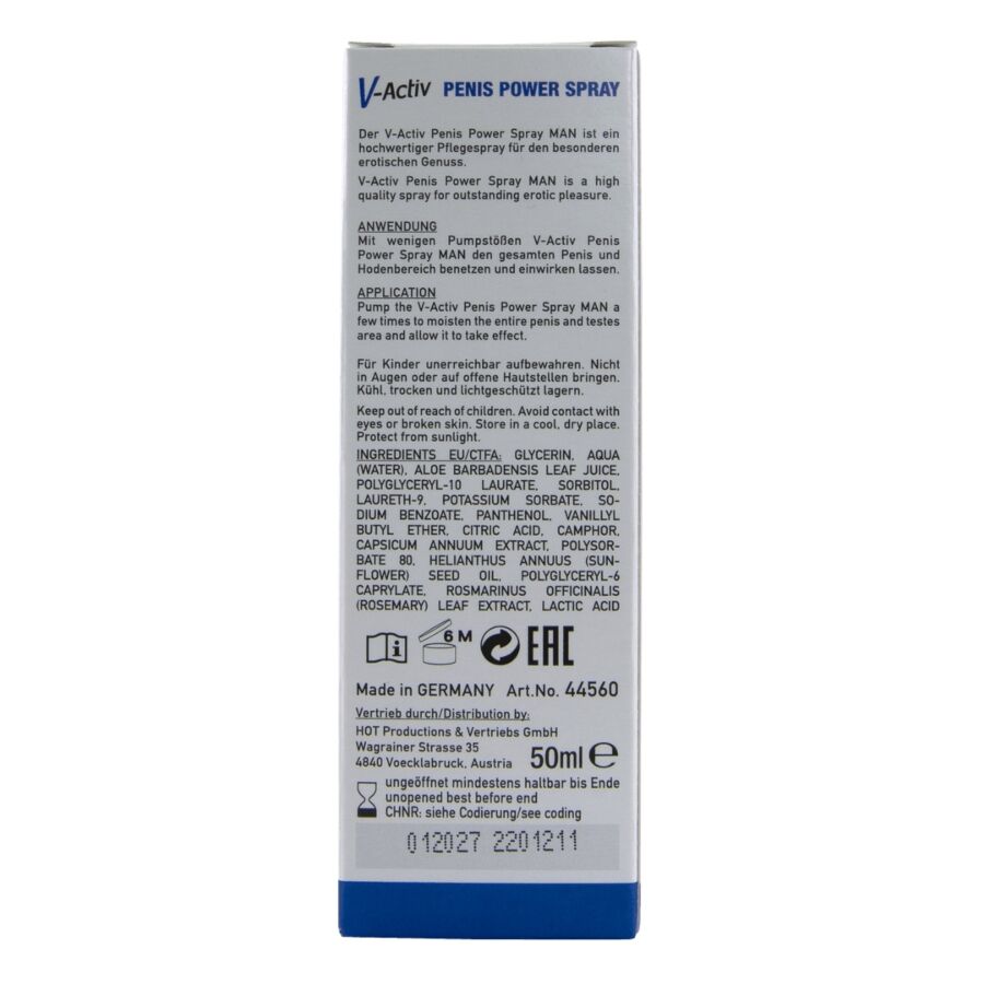 HOT - V-ACTIV PENIS POWER SPRAY PER UOMO 50 ML – Aumento dell'erezione – foto 7