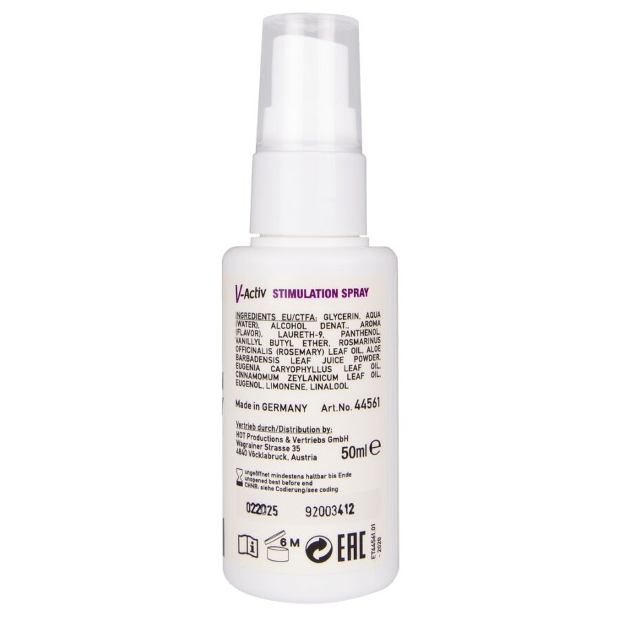 HOT - V-ACTIV SPRAY STIMOLANTE DONNA 50 ML – Intensificatore dell'orgasmo – foto 3