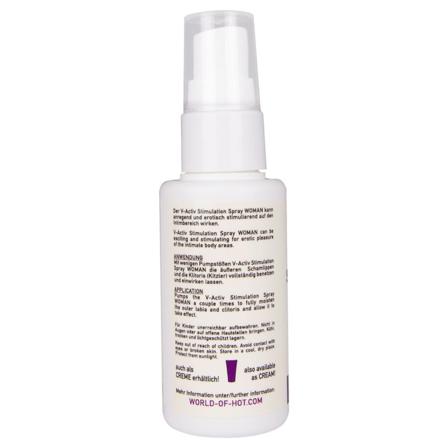 HOT - V-ACTIV SPRAY STIMOLANTE DONNA 50 ML – Intensificatore dell'orgasmo – foto 4