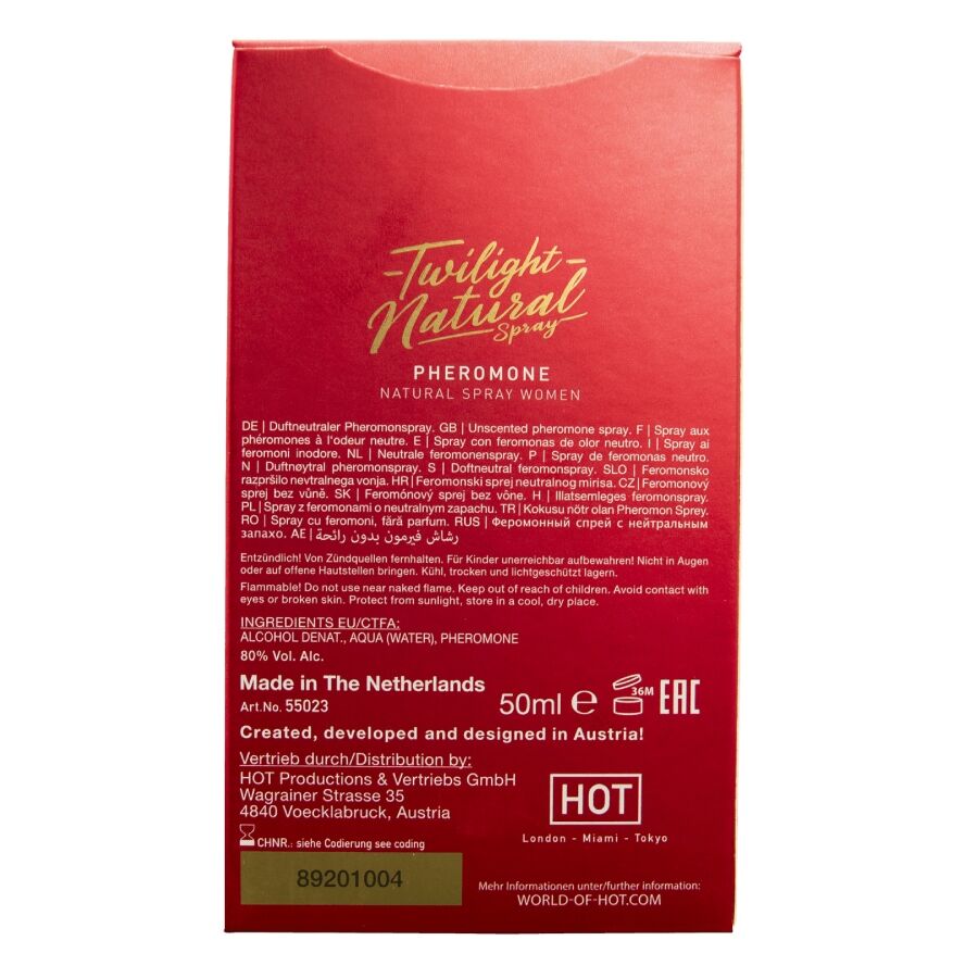 HOT - TWILIGHT PHEROMONE NATURALE DONNA 50 ML – Profumi con feromoni femminili – foto 4