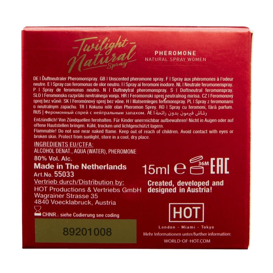 HOT - TWILIGHT PHEROMONE NATURALE DONNA 15 ML – Profumi con feromoni femminili – foto 2