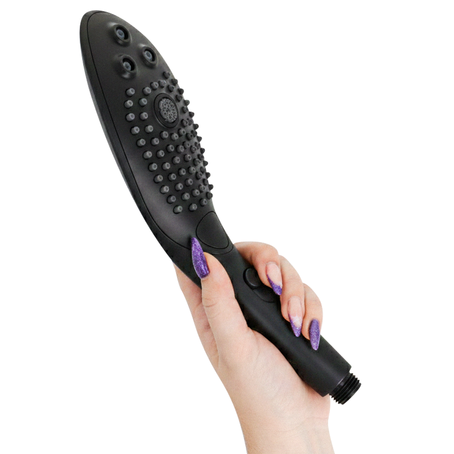 WOMANIZER - SOFFIONE DOCCIA STIMOLANTE CLITORIDEO WAVE NERO – Per il clitoride – foto 4
