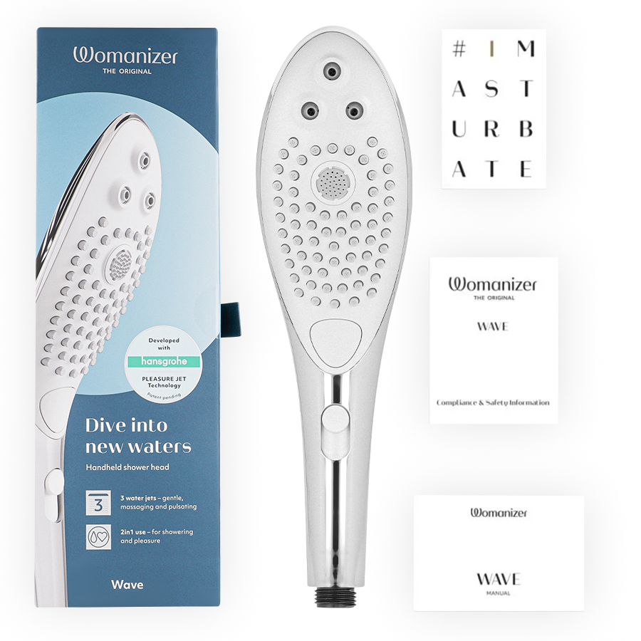 WOMANIZER - SOFFIONE DOCCIA STIMOLANTE CLITORIDEO WAVE CROMATO – Per il clitoride – foto 6