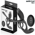 ADDICTED TOYS - DOPPIO ANELLO PER PENE CON STIMOLATORE CLITORIDEO – Cockring con vibrazione