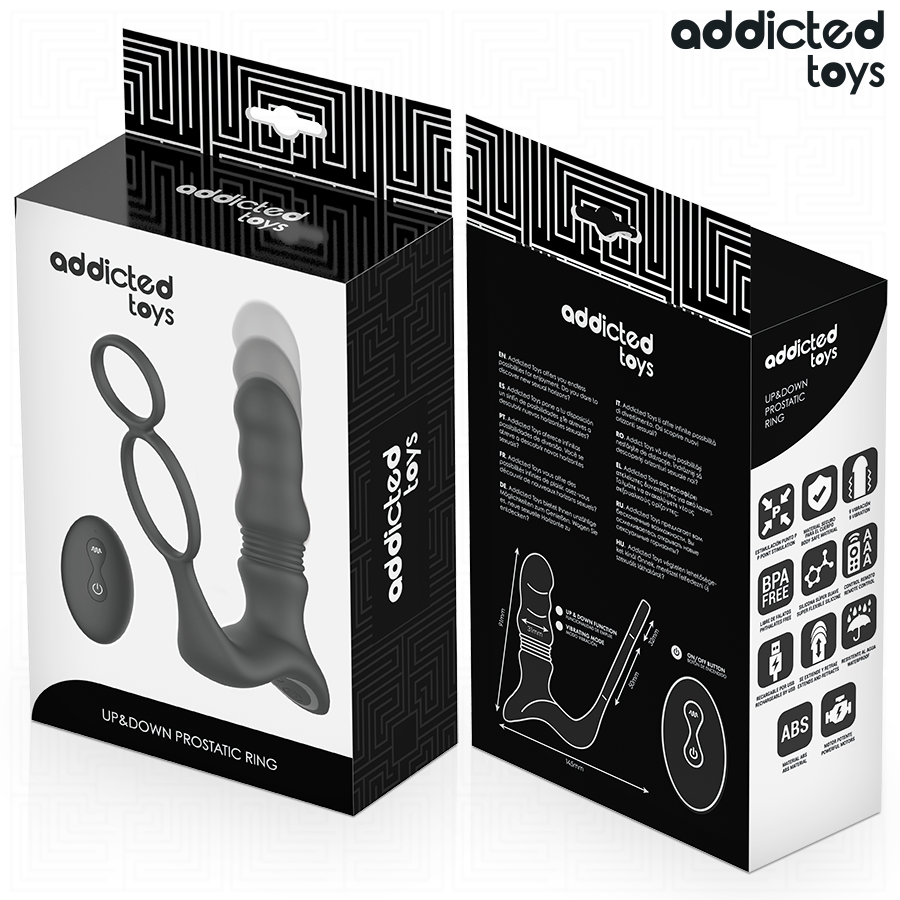 ADDICTED TOYS - ANELLO PROSTATICO UP&DOWN – Cockring con vibrazione – foto 8