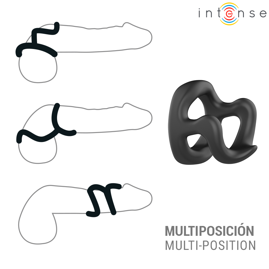 INTENSE - CHARLES ANELLO PER PENE REGOLABILE MODELLO 11 – Cockring senza vibrazione – foto 3