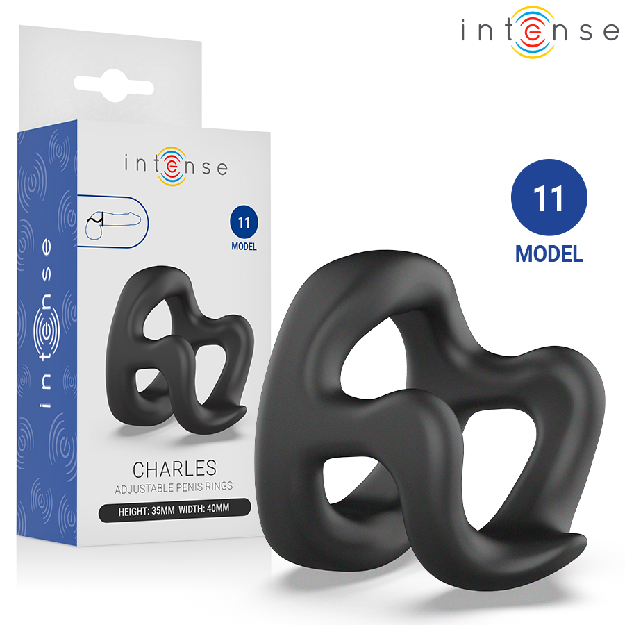 INTENSE - CHARLES ANELLO PER PENE REGOLABILE MODELLO 11 – Cockring senza vibrazione
