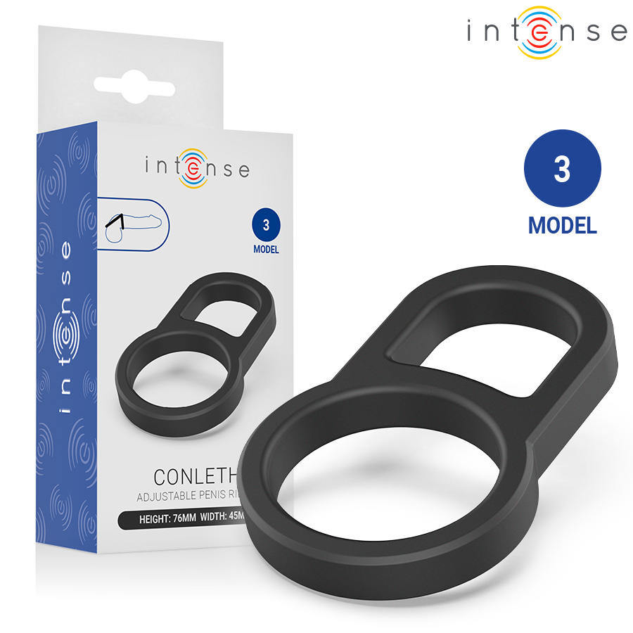 INTENSE - CONLETH ANELLO PER PENE DOPPIO REGOLABILE MODELLO 3 – Cockring senza vibrazione