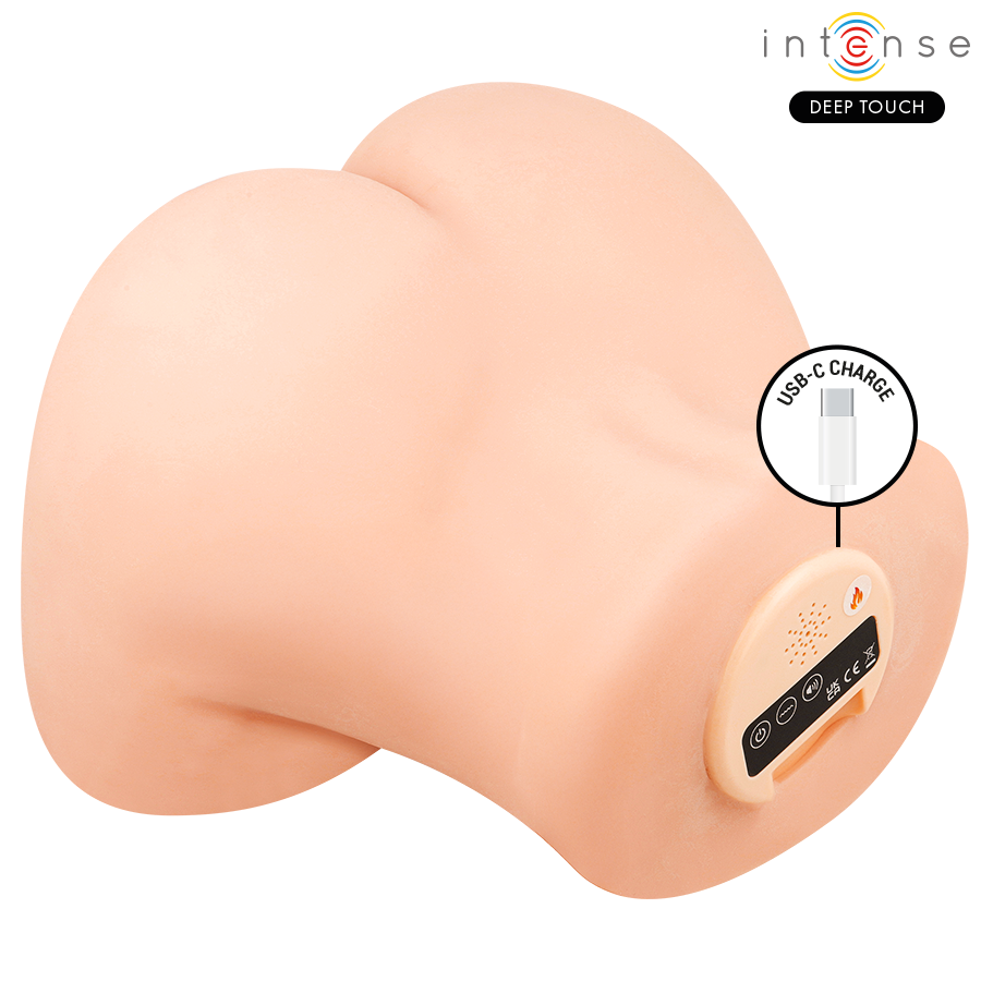 INTENSE DEEP TOUCH - MASTURBATORE VAGINALE GINGER CON EFFETTI DI ASPIRAZIONE, CALORE, VIBRAZIONE E VOCALE CON TELECOMANDO 5,3 KG – Vibratori realistici – foto 9
