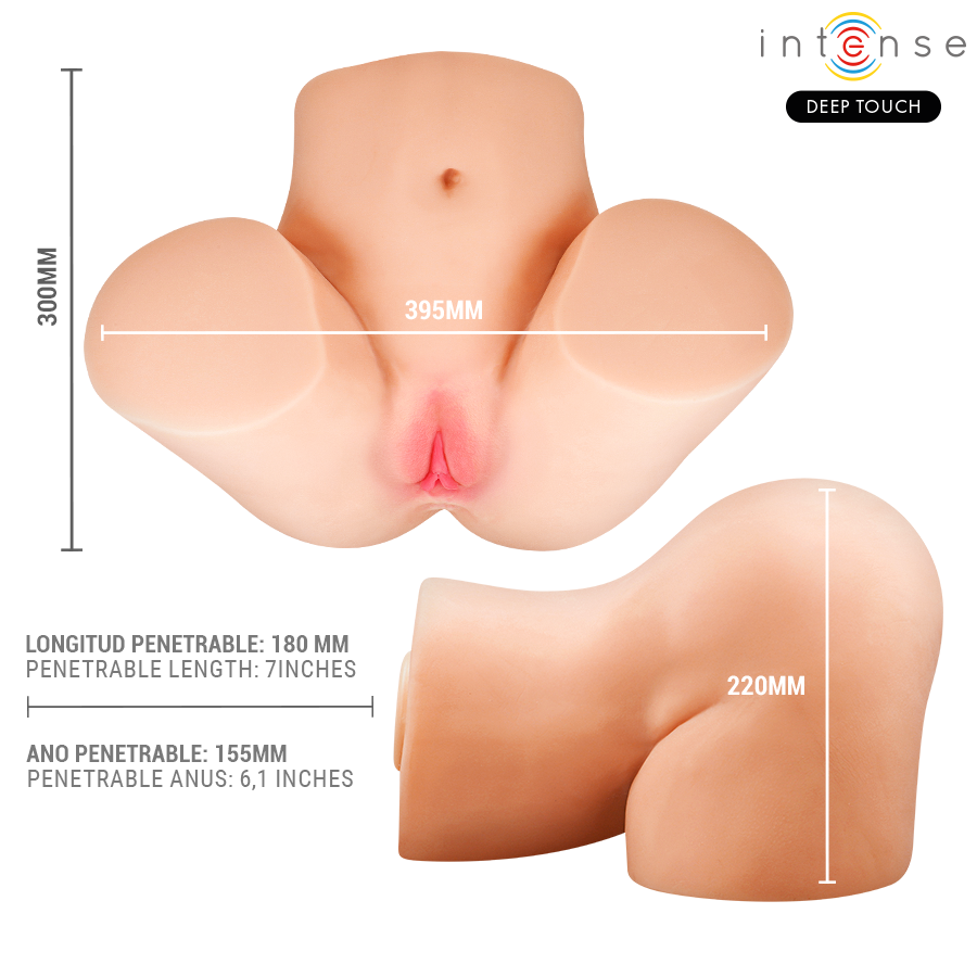 INTENSE DEEP TOUCH - JULIA MASTURBATORE VAGINALE CON ASPIRAZIONE, CALORE, VIBRAZIONE ED EFFETTI VOCALI CON TELECOMANDO 9 KG – Vagine con vibrazione – foto 6