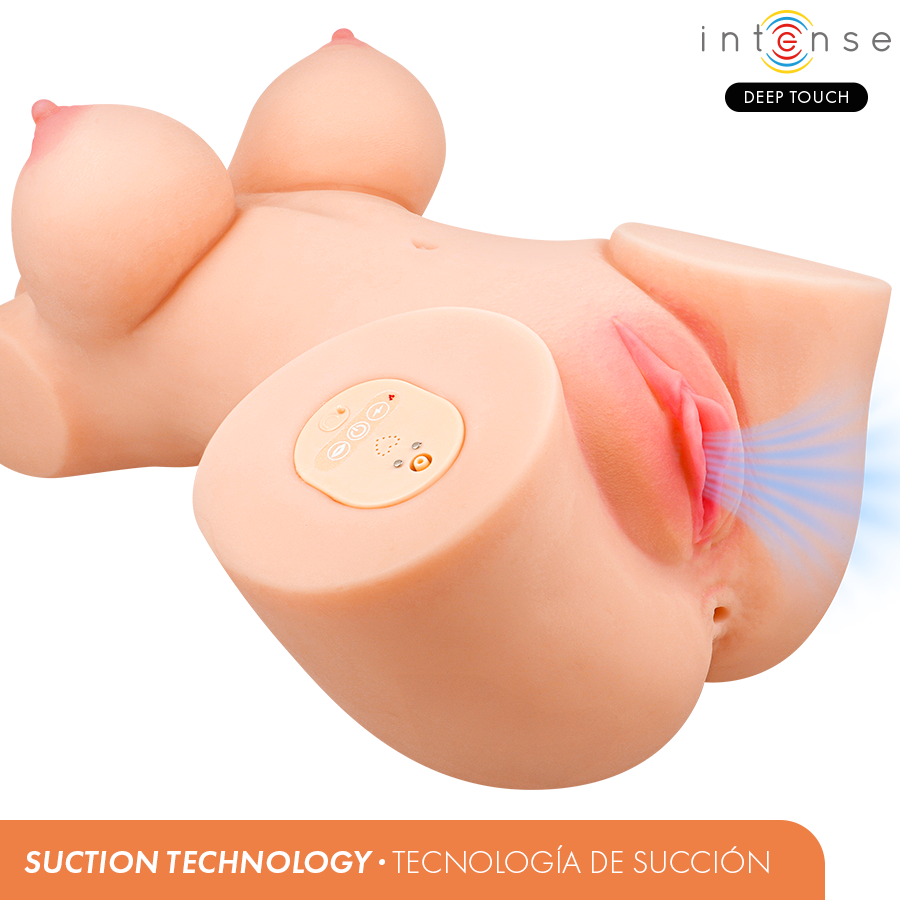 INTENSE DEEP TOUCH - VERO TORSO VAGINA WITH SUCTION, HEAT, VIBRATION AND VOICE EFFECTS L 5.5 KG – Dimensioni reali delle bambole – foto 2