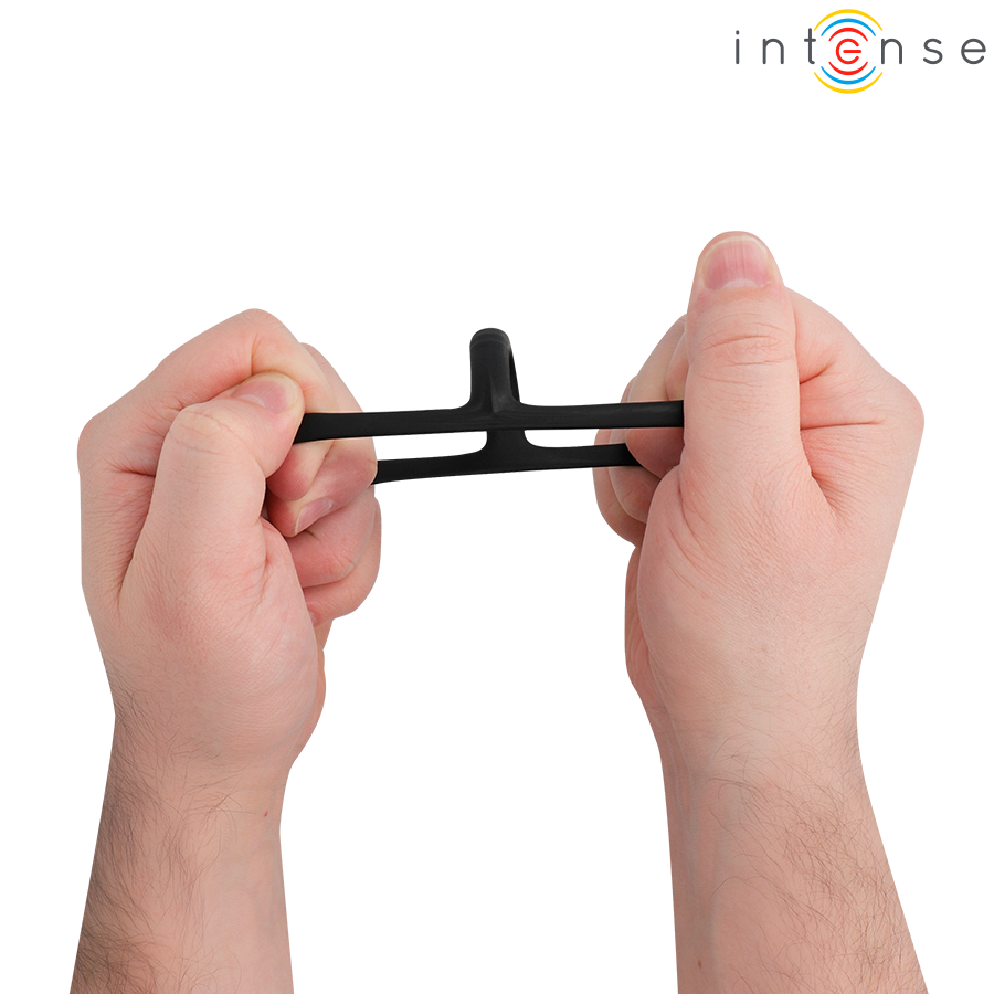 INTENSE - JOHN ANELLO PER PENE TRIPLO REGOLABILE MODELLO 4 – Cockring senza vibrazione – foto 4