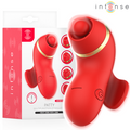 INTENSE - STIMOLATORE PATTY CON 4 TESTINE, ASPIRAZIONE, COLPIMENTO, SOLLETICO E LECCA – Per il clitoride