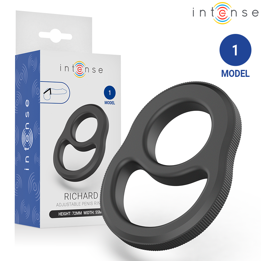 INTENSE - RICHARD DOPPIO ANELLO PER PENE MODELLO 1 – Cockring senza vibrazione