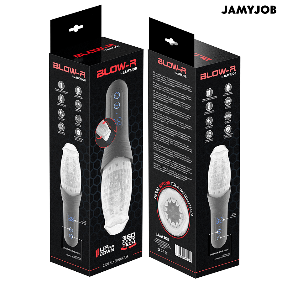 JAMYJOB - MASTURBATORE BLOW-R CON SPINTA E ROTAZIONE – Masturbatore automatico – foto 6