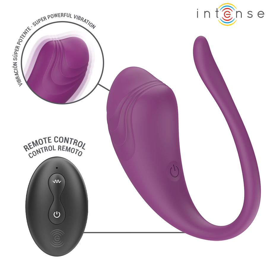 INTENSE - OLIVIA PURPLE UOVO VIBRANTE CON TELECOMANDO – Uova vibranti – foto 3