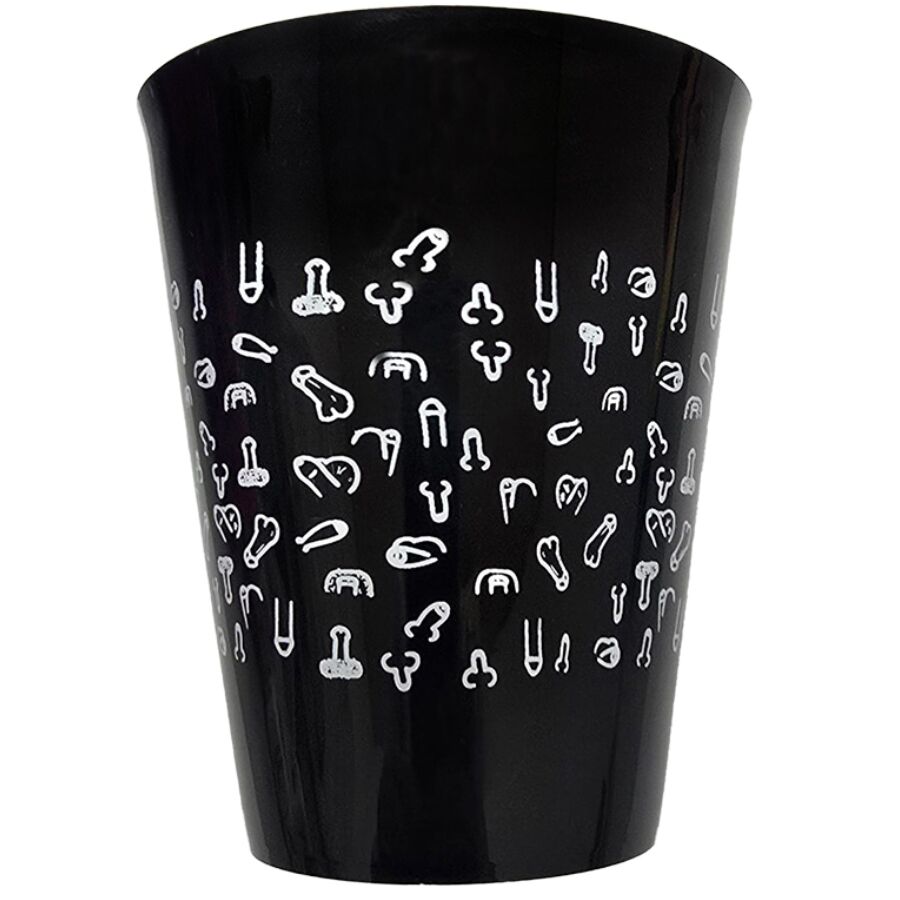 DIABLO PICANTE - TAZZA NERA 500 ML CON PENI BIANCHI – Giochi di addio singoli