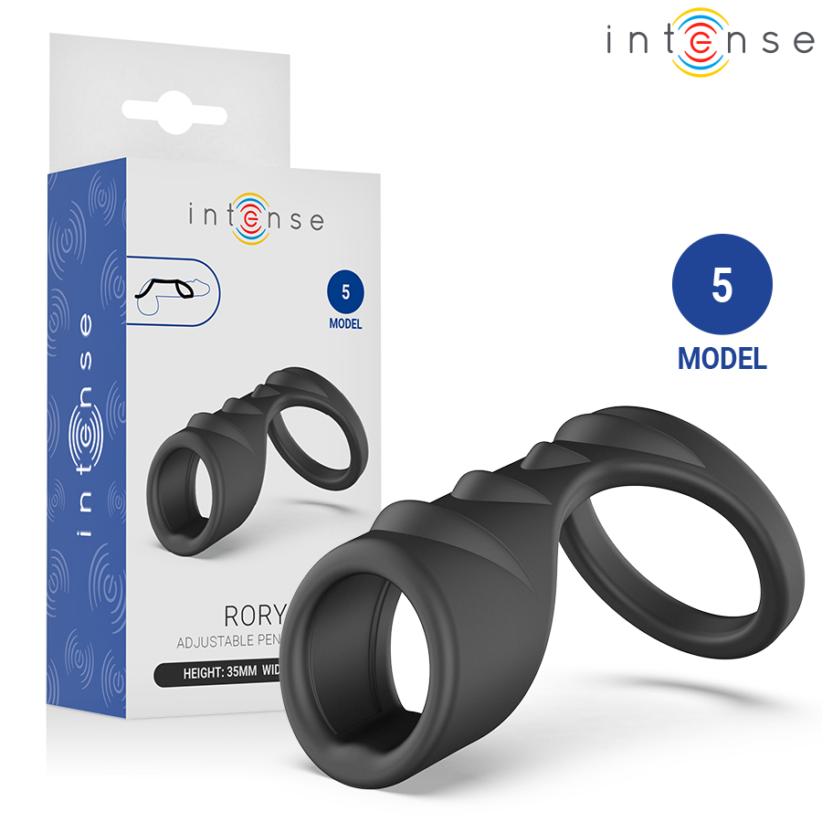 INTENSE - RORY ANELLO PER PENE REGOLABILE MODELLO 5 – Cockring senza vibrazione