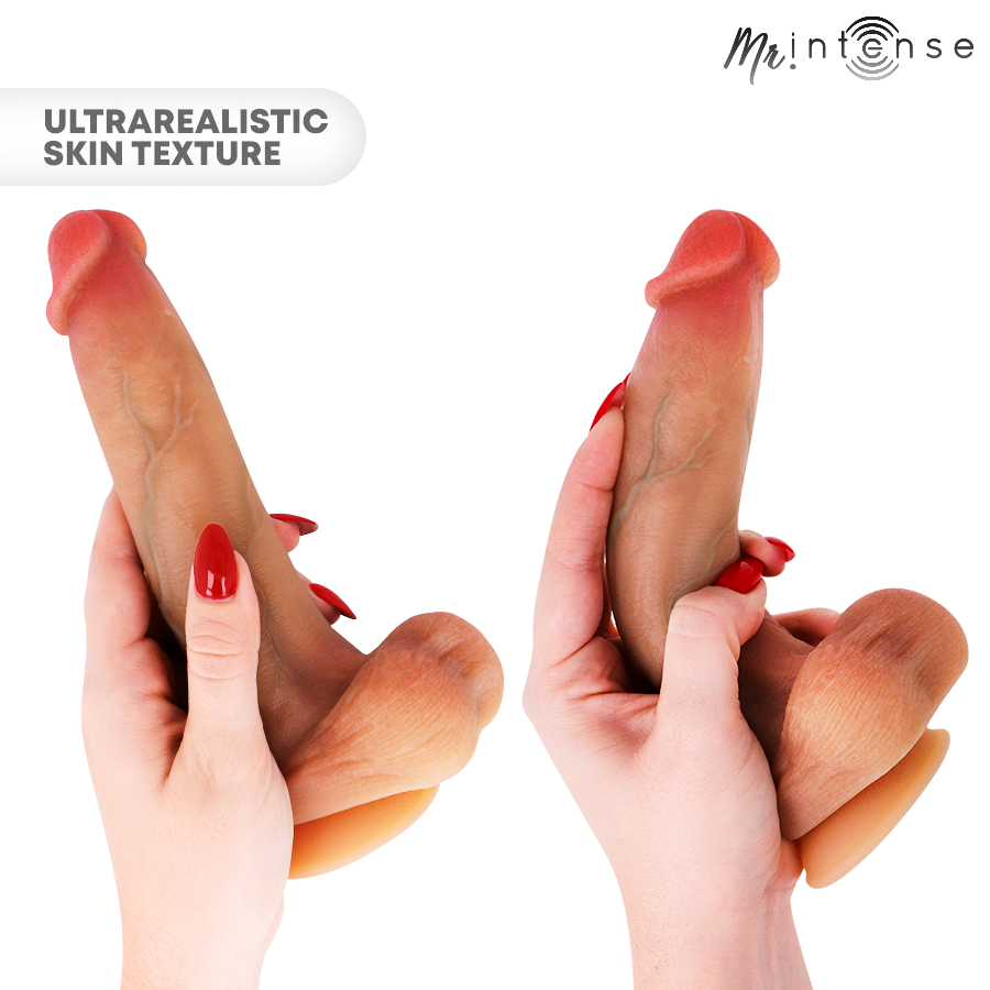 MR INTENSE - BRUCE M DILDO IN SILICONE CON TESTICOLI 20 CM -Ø- 4,5 CM – Peni realistici – foto 2
