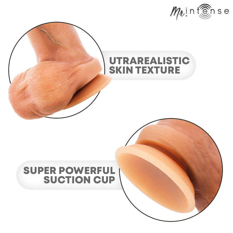 MR INTENSE - BRUCE M DILDO IN SILICONE CON TESTICOLI 20 CM -Ø- 4,5 CM – Peni realistici – foto 6