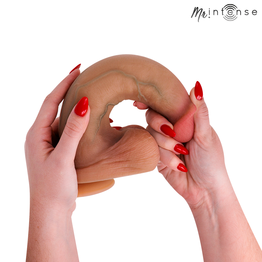 MR INTENSE - BRUCE XL DILDO IN SILICONE CON TESTICOLI 25,5 CM -Ø- 5,5 CM – Peni realistici – foto 6