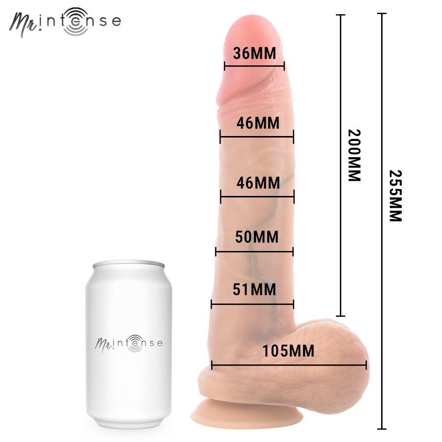 MR INTENSE - GARY XL PENE IN SILICONE ULTRA-REALISTICO CON TESTICOLI 25,5 CM -Ø- 5,1 CM – Peni realistici – foto 5
