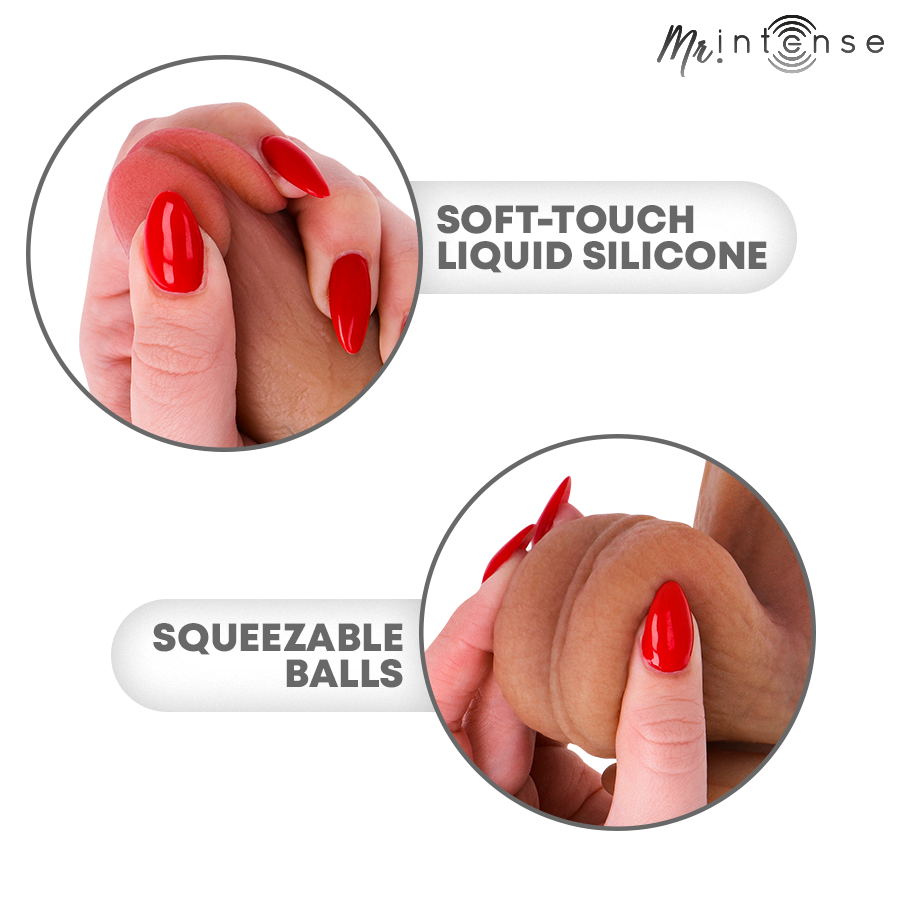 MR INTENSE - GARY XL PENE IN SILICONE ULTRA-REALISTICO CON TESTICOLI 25,5 CM -Ø- 5,1 CM – Peni realistici – foto 8