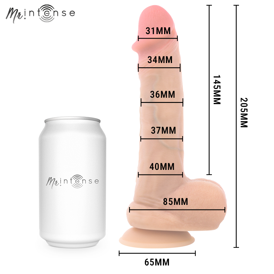 MR INTENSE - DANNY DILDO EIACULANTE IN SILICONE 20,5 CM -Ø- 4 CM – Peni realistici – foto 4