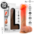 MR INTENSE - DILDO VIBRANTE LOGAN IN SILICONE CON EFFETTO CALORE E TELECOMANDO 20 CM -Ø- 4,1 CM – Vibratori realistici
