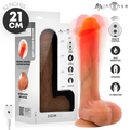 MR INTENSE - DILDO VIBRANTE IN SILICONE BRADLEY CON EFFETTO CALORE E TELECOMANDO 21 CM -Ø- 4,2 CM – Vibratori realistici
