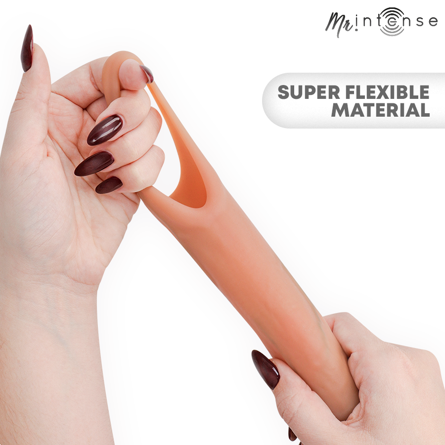 MR INTENSE - SIMON M CUSTODIA PER PENE IN SILICONE 14,5 CM -Ø- 4 CM – Copri pene con estensione – foto 4