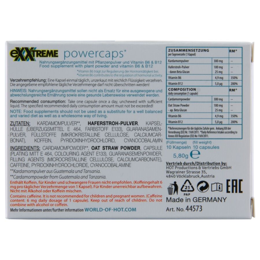 HOT - EXXTREME CAPSULE POWER UOMO 10 UNITÀ – Pillole per uomini – foto 4