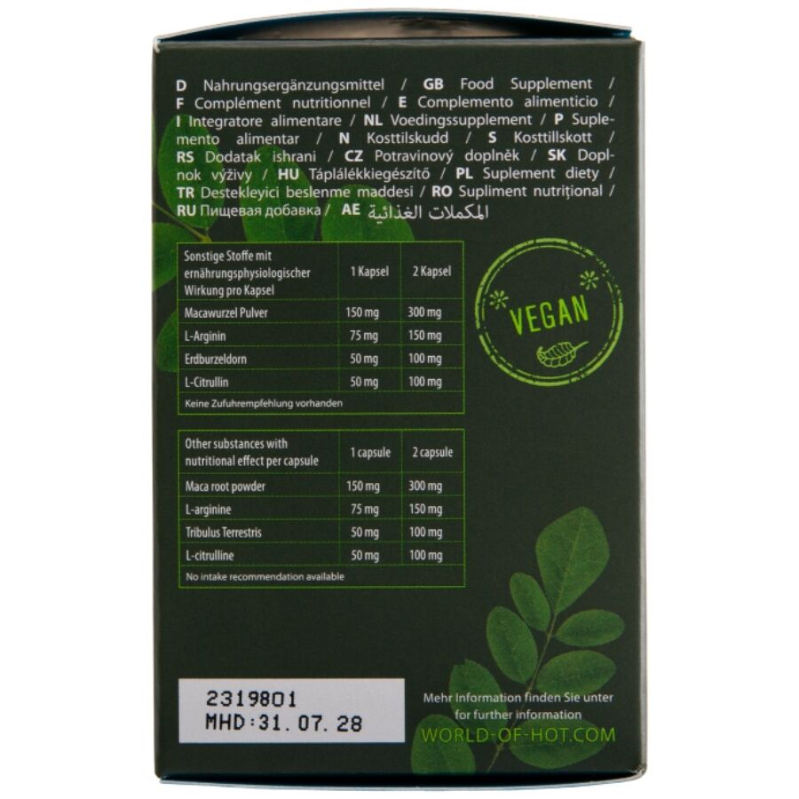 HOT - MORINGA MEN CAPS UOMO 60 UNITÀ – Pillole per uomini – foto 4