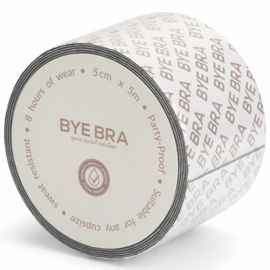 BYE-BRA - BODY TAPE DOUBLE SIDED CINTA DE DOBLE CARA NEGRO TALLA ÚNICA 5 x 500 CM – Accessori Reggiseni – foto 2