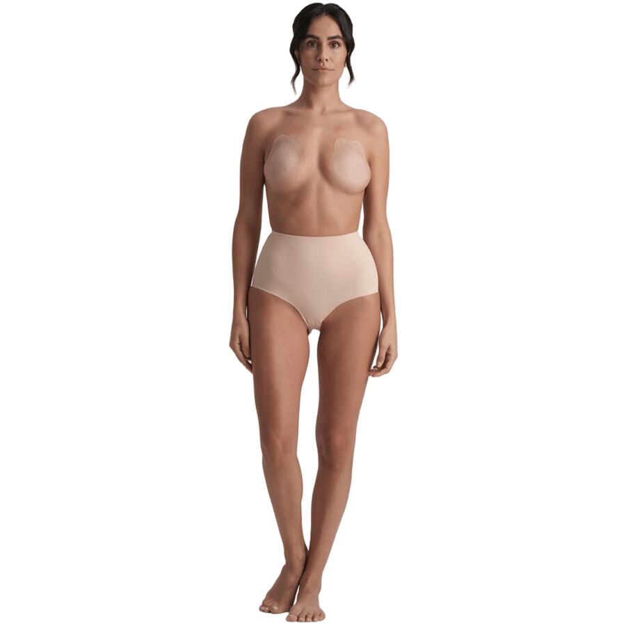BYE-BRA - RABBIT COPAS DE SILICONA BEIGE TALLA M – Accessori Reggiseni – foto 3