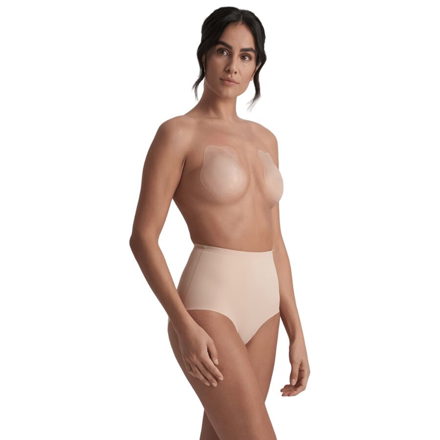 BYE-BRA - RABBIT COPAS DE SILICONA BEIGE TALLA XL – Accessori Reggiseni – foto 2