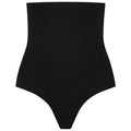 BYE-BRA - TANGA DE TALLE ALTO SIN COSTURAS NEGRO TALLA S – Mutandine alte
