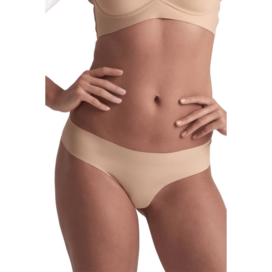 BYE-BRA - PACK 2 TANGAS INVISIBLES BEIGE Y NEGRO TALLA L – Infradito – foto 2