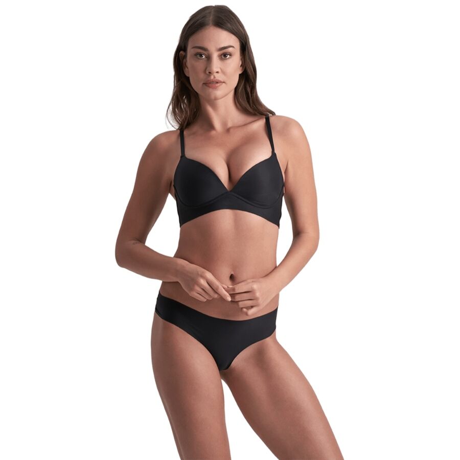 BYE-BRA - PACK 2 TANGAS INVISIBLES BEIGE Y NEGRO TALLA XXL – Infradito – foto 5